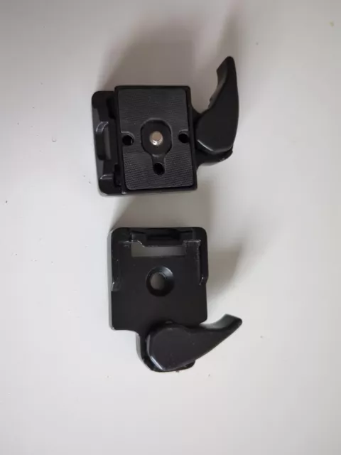 2x Quick Release QR Adapter & 1x Plate Lightweight Manfrotto 200PL 14