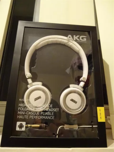 AKG K452 leistungsstarkes faltbares Mini-Headset - weiß