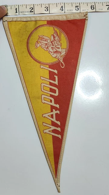 Napoli fanion vintage football banderin pennant Serie A Gagliardetto