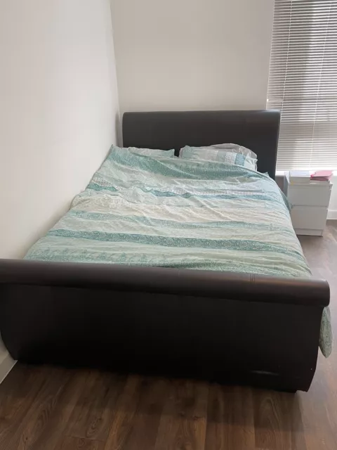 Lucia upholstered discount bed frame