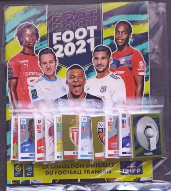 Lot de 272 Stickers SANS DOUBLE Panini foot 2021 avec 1 album