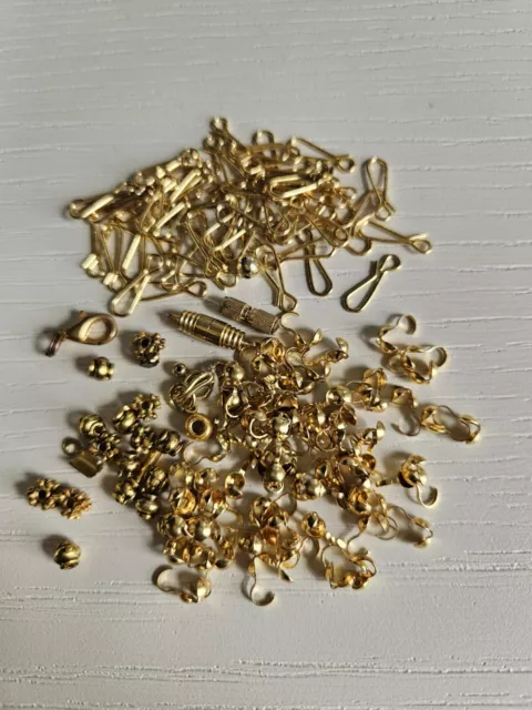 Gold Tone Findings Crimp Beads Beads Etc Various