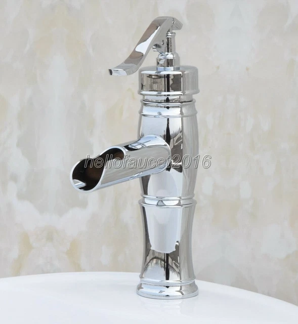 "NUEVO ""Water Pump Look"" Estilo Cromo Latón Baño Grifo Buque Fregadero Mezclador Grifo
