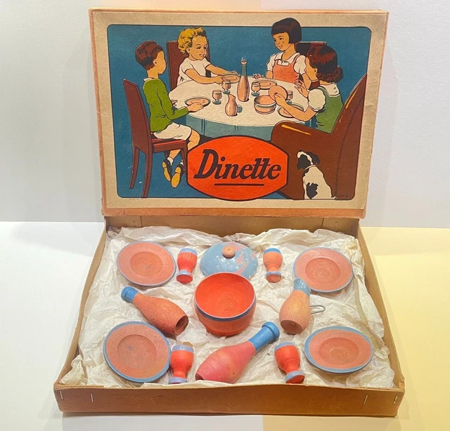 ANCIEN JOUET - DINETTE en Porcelaine - MF - Made in GDR - Incomplète EUR 12,00 - FR