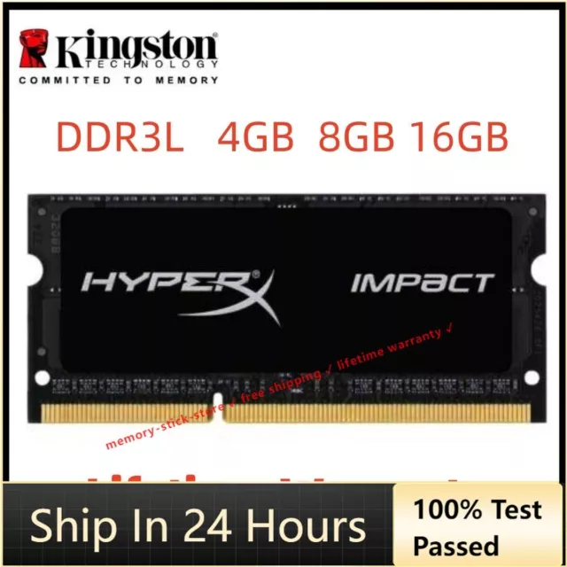 Kingston HyperX Impact DDR3L 4GB 8GB 16GB 32GB 1333 1600 1866 Laptop Memory RAM