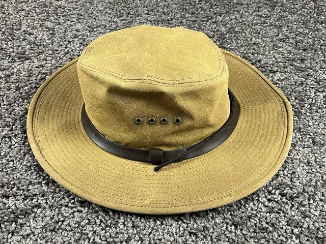 Chapeau De Trappeur Vintage Filson Camouflage - Taille S - Tissu Étain Et Laine - USA