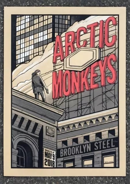 Music Concert Gig Arctic Monkeys Alex Turner Vintage Classic Poster Print Art A4