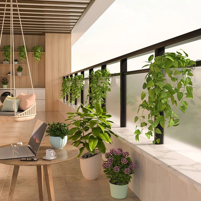 de fenêtre Rampes Pot à fleurs suspendu, Balcon Pot de planteur, Garde-corps 3