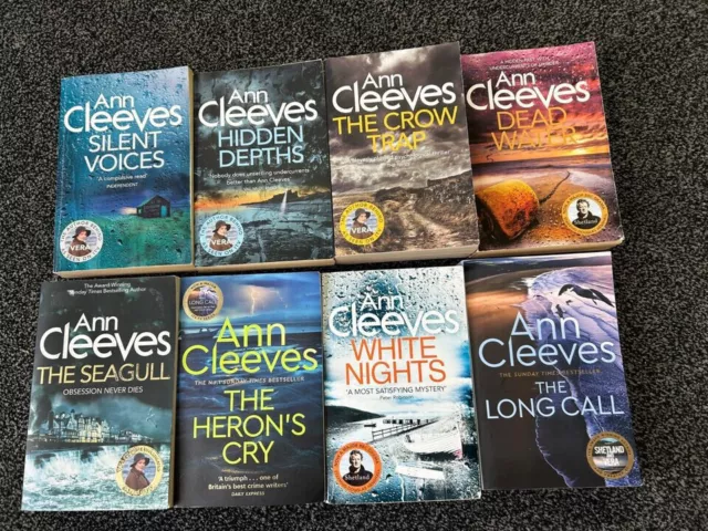 8 X Ann Cleeves Shetland Books - Crime Joblot - Excellent Condition