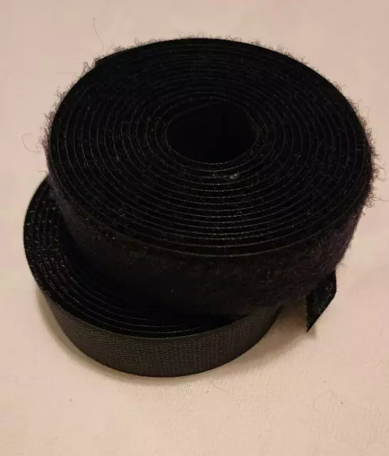 Velcro Brand Stick On Hook And Loop Tape 25Mm X 2.5M Black 1EA
