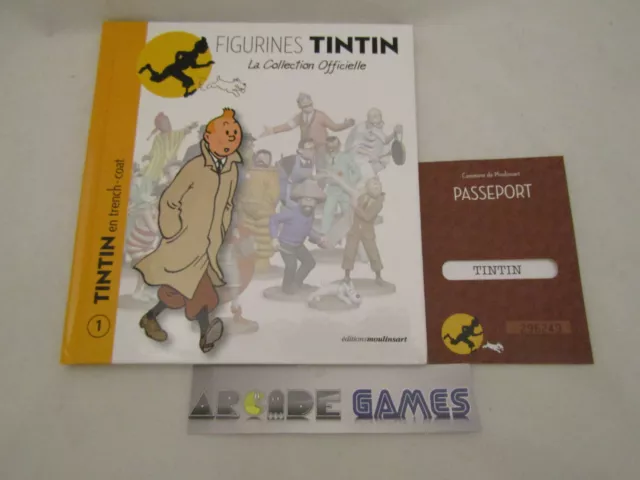 Livret + Passeport Tintin En Trench Coat - Tintin Herge Moulinsart N°1