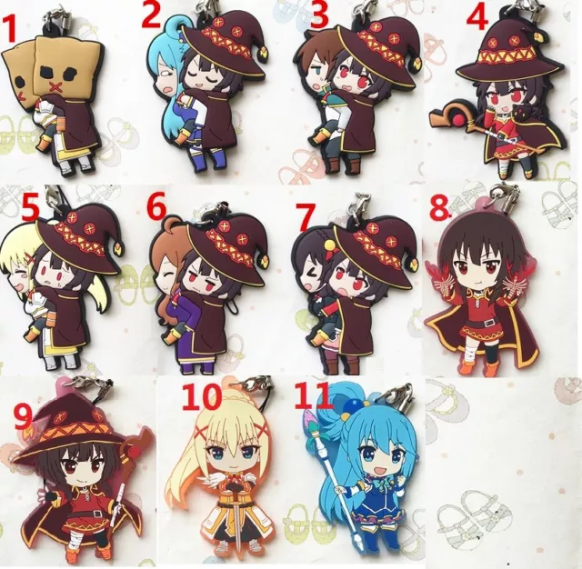 Anime Konosuba Aqua & Darkness & Megumin Large limited Metal Badge pin Rare