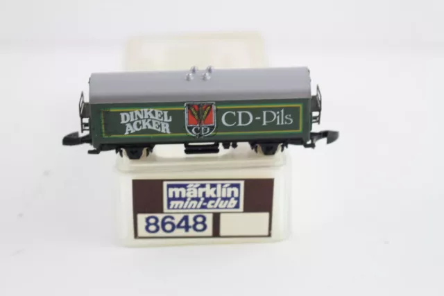 8648 Dinkelacker CD Furgoneta Cerveza M Märklin Mini Club Escala Z Ovp + Top +