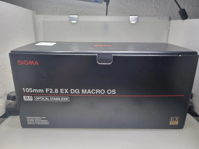 Sigma 105mm 1:2,8 EX DG Macro OS HSM Objektiv OVP Canon EF Anschluss