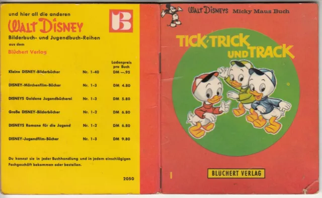 Walt Disneys Micky Maus Buch Nr. 1 : TICK TRICK UND TRACK Blüchert Verlag 1962