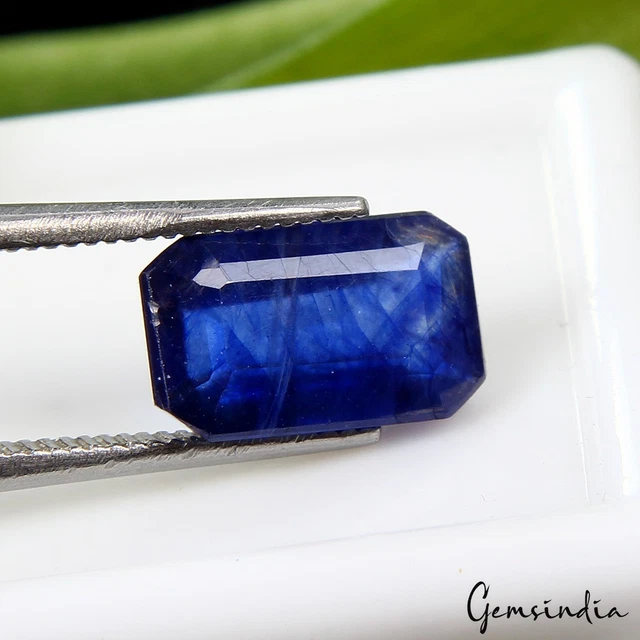 Superbes Qualité Naturel Ceylan Saphir Bleu Ample Ovale Gemme Coupe 8x6