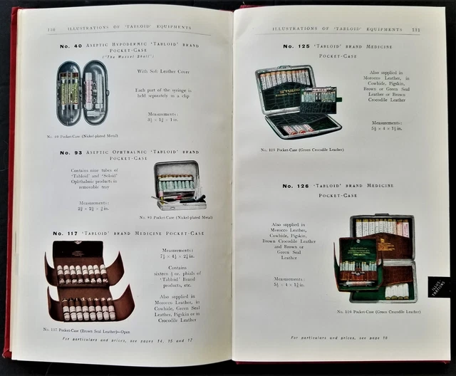 1926 antique MEDICAL SUPPLY CATALOG illustrated DRUGS BOTTLES Dr BAG MEDICINE ad