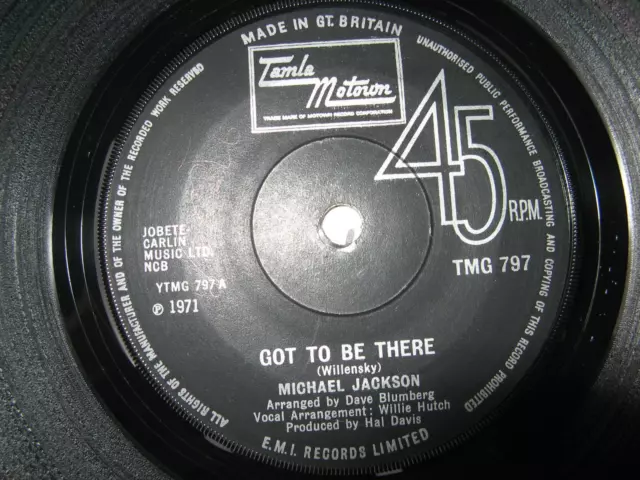 Michael Jackson Single 7" –Got to be there, Tamla Motown 1971