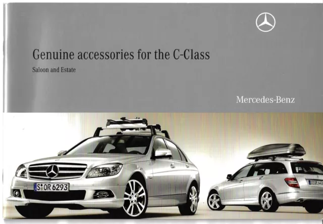Mercedes-Benz C-Class Saloon & Estate Accessories 2008 UK Market Sales Brochure