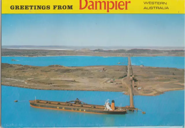 WESTERN AUSTRALIA WA Emu Souvenirs folder DAMPIER 6 postcard views c1970s