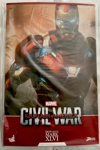 Hot Toys Iron Man Mark 46 XLVI PPS003 Civil War Figure New Sealed USA Seller!
