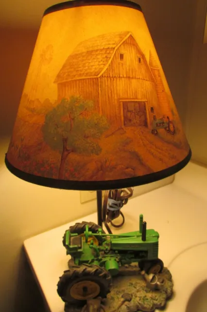 Vintage John Deere Tractor Table Lamp-1999
