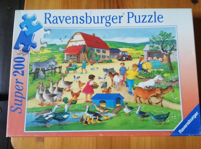 Ravensburger Schulthess Daniele 90er Bauernhof 200 Teile Puzzle Hof- Wiesentiere