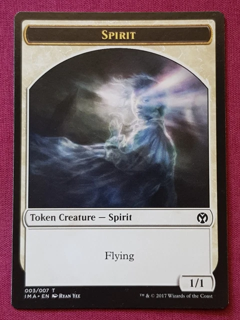 Magic The Gathering ICONIC MASTERS SPIRIT TOKEN card MTG