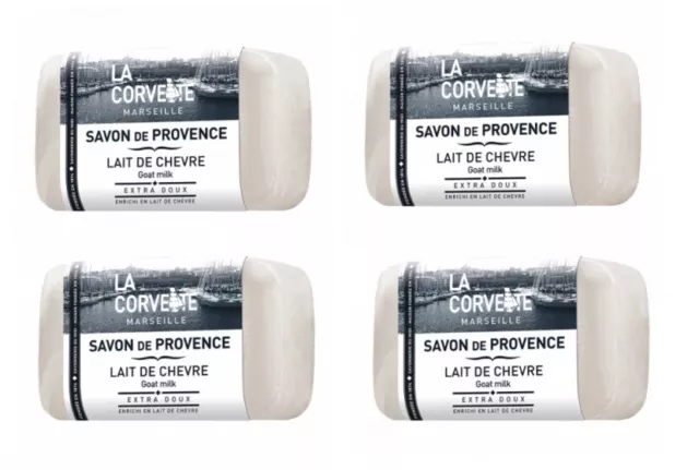 la corvette 4 X Savon De Provence Lait De Chèvre 4X100G