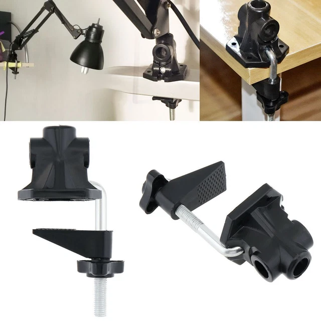 FITTINGS SCREW DIY Mic Clamps Bracket Clamp Desk Lamp Clip Fixed Metal
