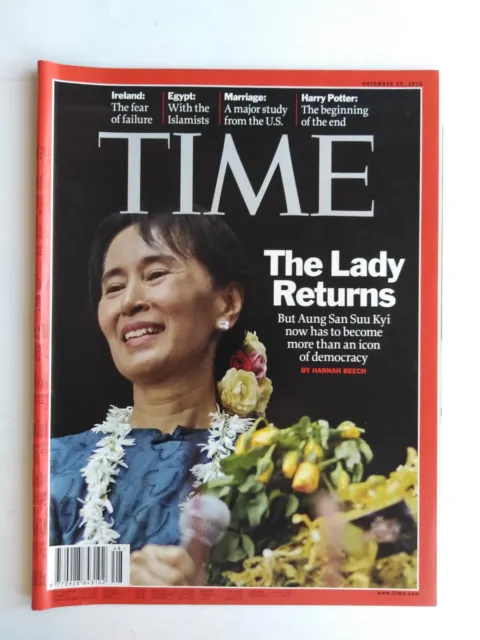 TIME magazine (November 29, 2010) - The Lady returns but Aung san Suu Kyi (...)