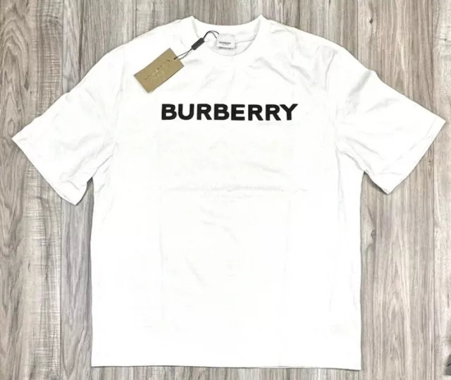 Burberry Logo T-Shirt In White Made In Japan Women’s Size 2XL | Brand New w/ Tag