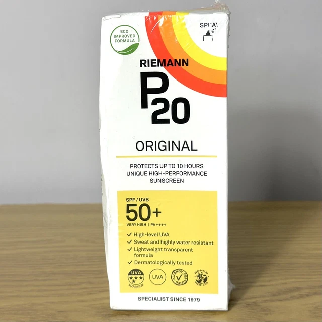 Riemann P20 200ml SPF 50 UVA & UVB Sun Protection Spray - Imperfect Packaging