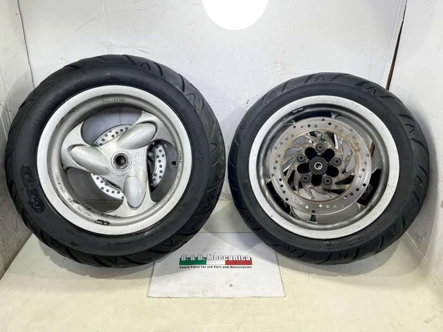 Coppia Ruote Gomme Cerchi Kymco Grand Dink 250 2001-2006 (Js861)