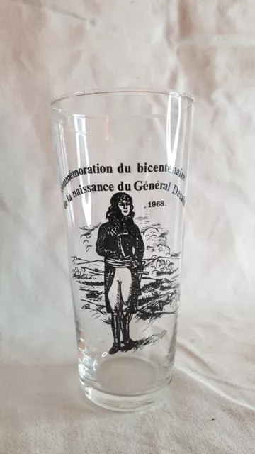 Verres commémoratifs bicentenaire de la naissance du Général Desaix