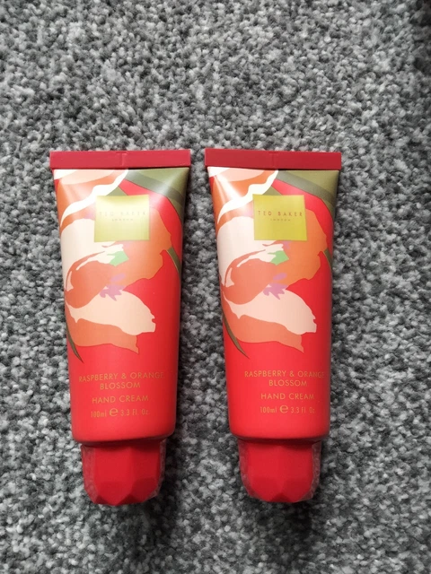 Para mujer Ted Baker 100 ml cremas de manos frambuesa y naranja azahar X2 ambas totalmente nuevas