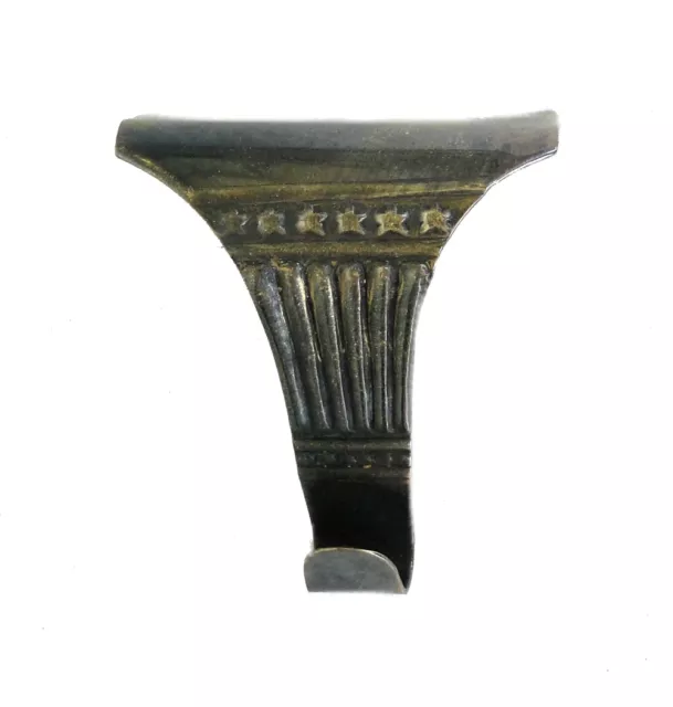 Victorian Style Picture Rail Hook in Aged Bronze