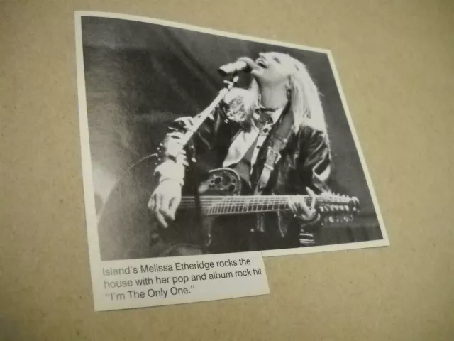 MELISSA ETHERIDGE Rocks The House... 1994 music biz promo pic/text