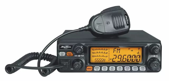 AnyTone AT-5555N 10 Meter Radio for Truck, with SSB/FM/AM/PA Mode,High Power Out AnyTone AT-5555N 10 Meter Radio for Truck, with SSB/FM/AM/PA Mode,High Power Out