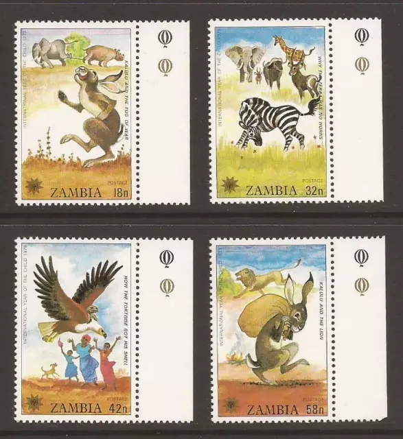 ZAMBIA 1979 SG287/290 International Year of the Child MNH (JB22013)