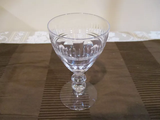 Vtg Thumb Print Crystal Cordial Glass 4 3/4" Tall/5 oz (1pc)