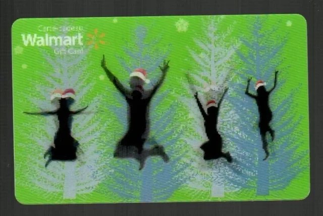 WALMART ( Canada ) Christmas Joy 2010 Lenticular Gift Card ( $0 )