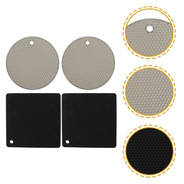 Placa de vajilla de silicona escurridor aletas de silicona trípode 4 piezas
