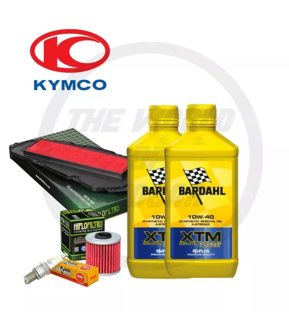 Kit tagliando Bardahl XTM Scooter Synt 10W40 filtro olio aria Kymco Xciting 400i
