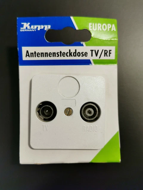 Kopp 921302089 – Presa Da Parete Per Antenne TV E Radio – Modello Parigi