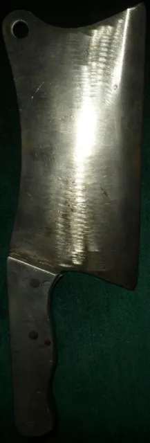 Antique Hand Forged Solid Steel Meat Cleaver.