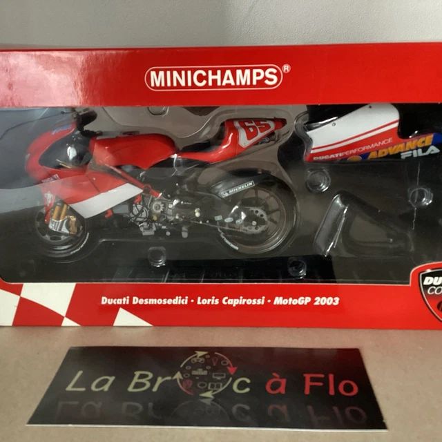 MINICHAMPS - a Ducati Desmosedici, Loris Capirossi, MotoGP 2004, 1:6 scale, in original box