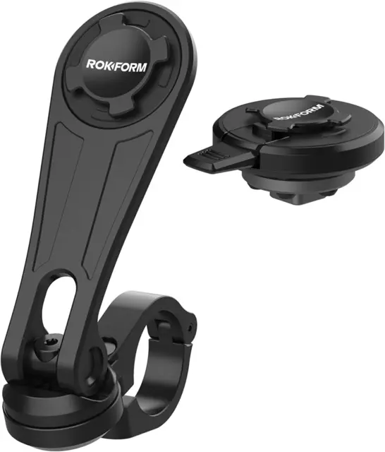 Motorcycle Handlebar Phone Mount (Black) + Vibration Dampener V2