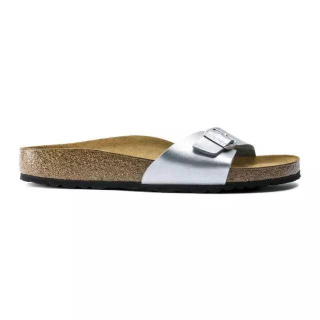 Birkenstock Madrid Birko-Flor Sandals - Regular - Silver - Women