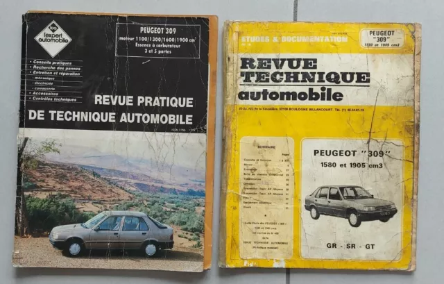 Lot 2 Revues techniques Automobiles PEUGEOT 309